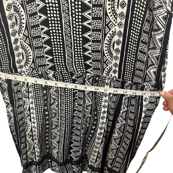 Tribal Summer Mini Dress Womens S Lightweight Shift Casual Boho Chic Beachy Y2K - Picture 5 of 10